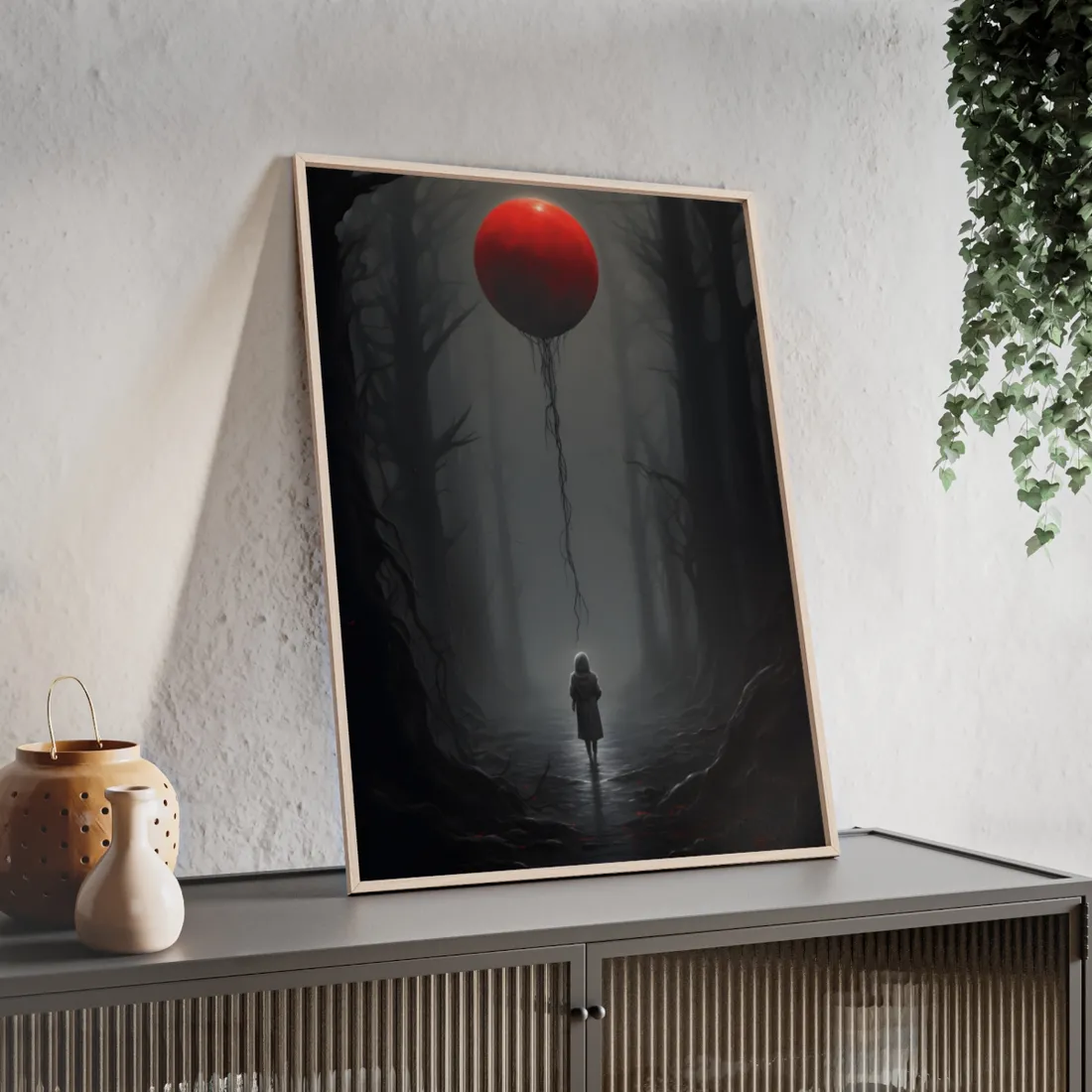 Youthful Moment: A Young Man in Nature's Outdoors - Framed Poster