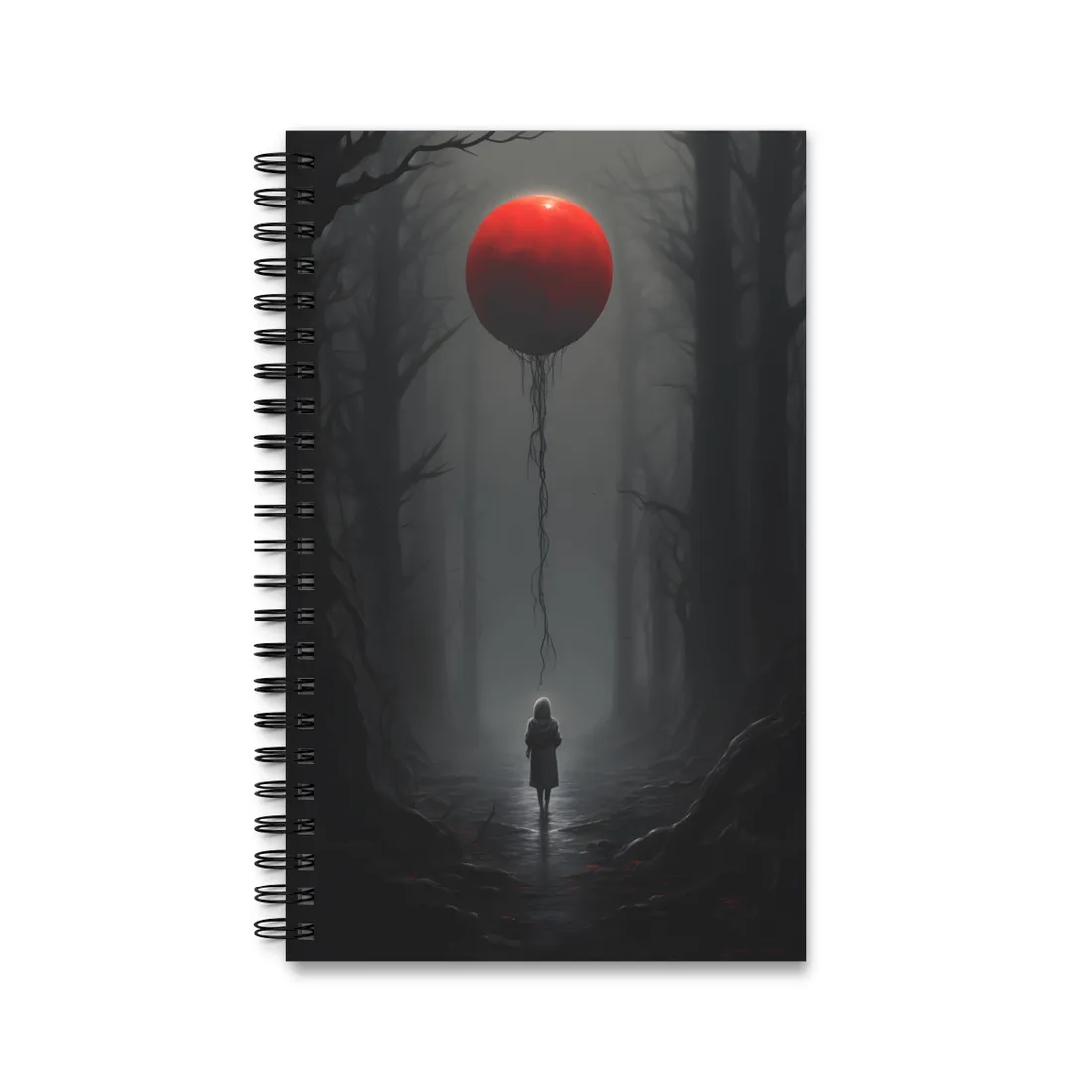 Youthful Moment: A Young Man in Nature's Outdoors - Spiral Notebook