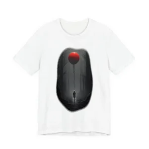 Hooded Figure in Foggy Forest T-Shirt