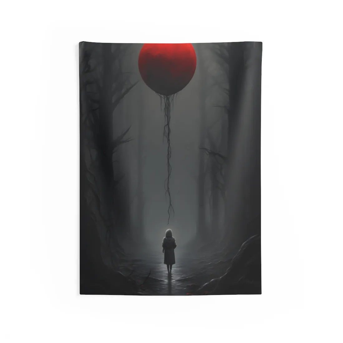 Youthful Moment: A Young Man in Nature's Outdoors - Wall Tapestry