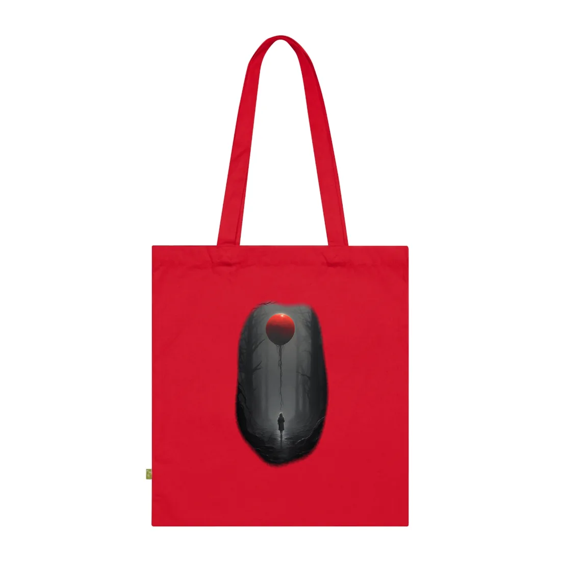 Youthful Moment: A Young Man in Nature's Outdoors Tote Bag - Tote Bag (Classic Red)