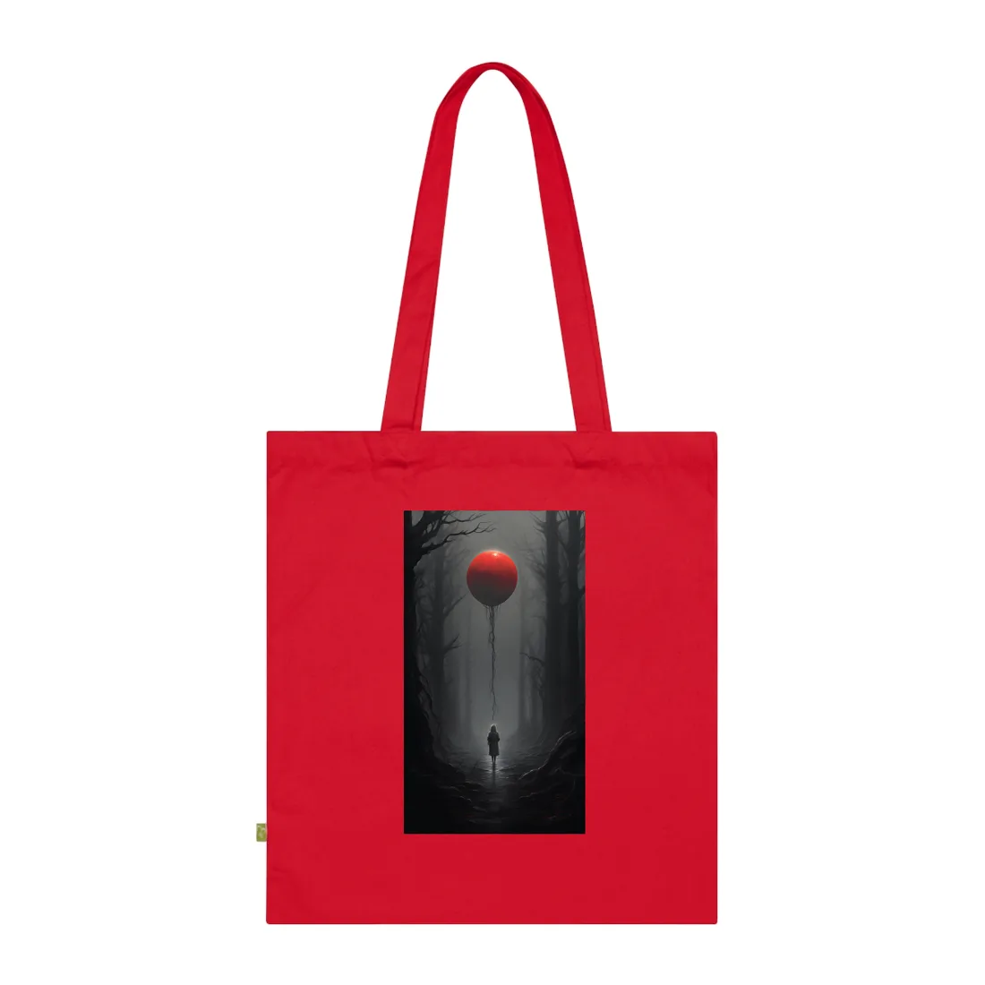 Youthful Moment: A Young Man in Nature's Outdoors Tote Bag - Tote Bag (Classic Red)