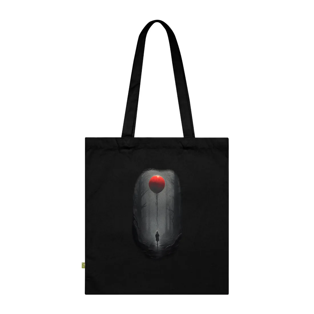 Youthful Moment: A Young Man in Nature's Outdoors Tote Bag - Tote Bag (Black)