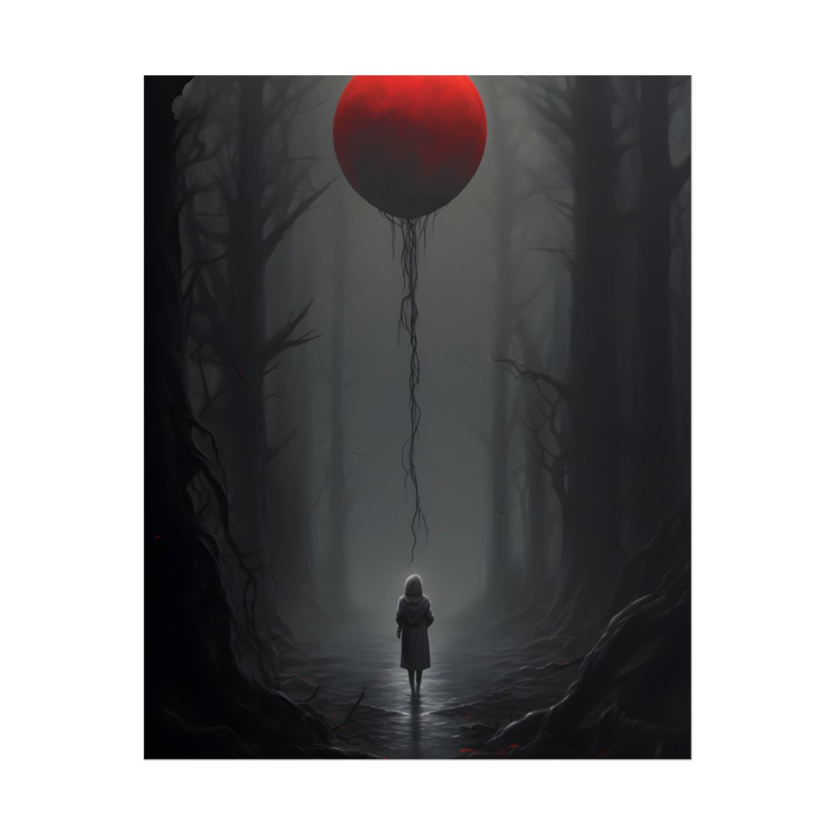 Youthful Moment: A Young Man in Nature's Outdoors - Poster