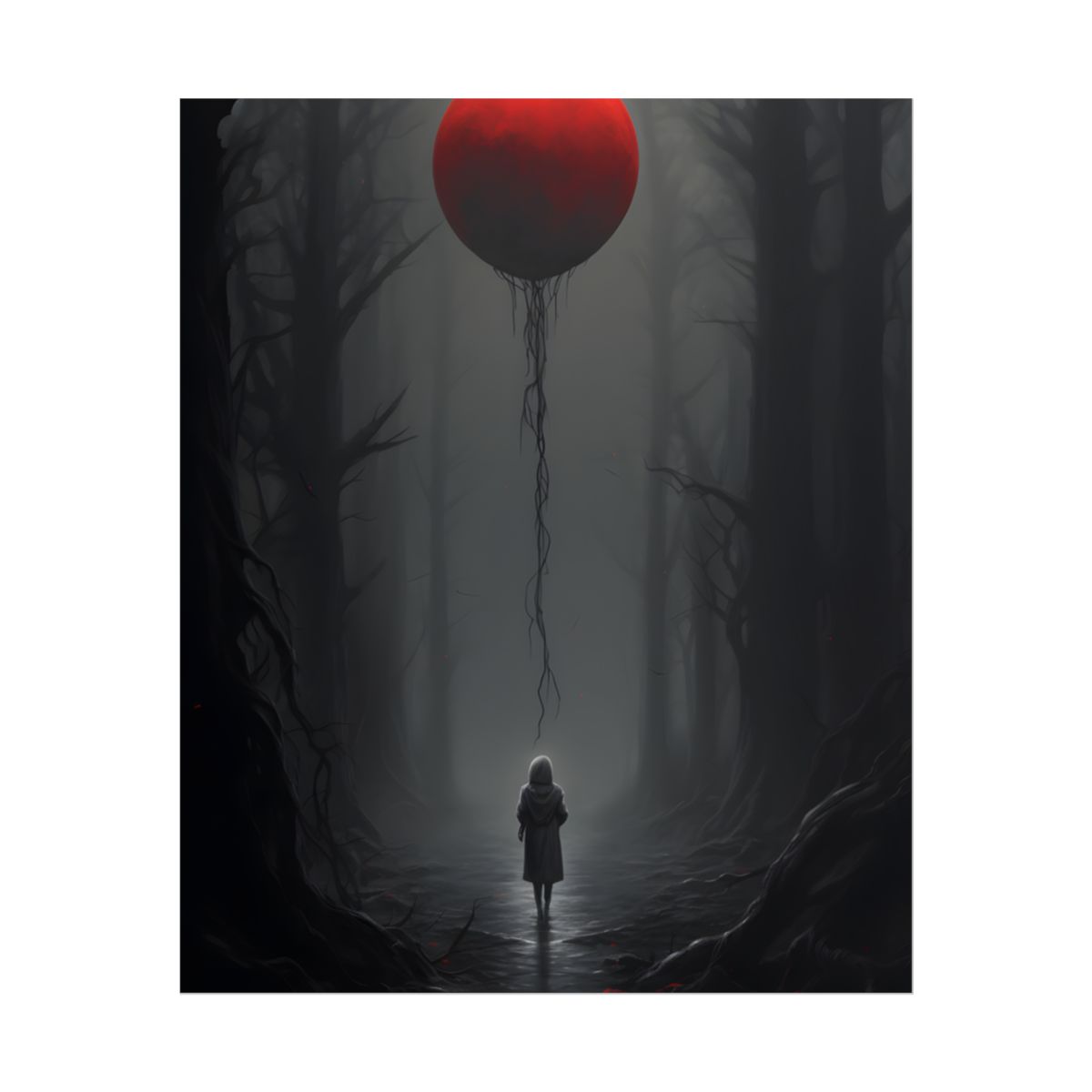 Youthful Moment: A Young Man in Nature's Outdoors - Poster