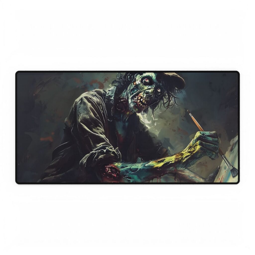 Zombie Horror Original Art: Original Artwork - Desk Mat