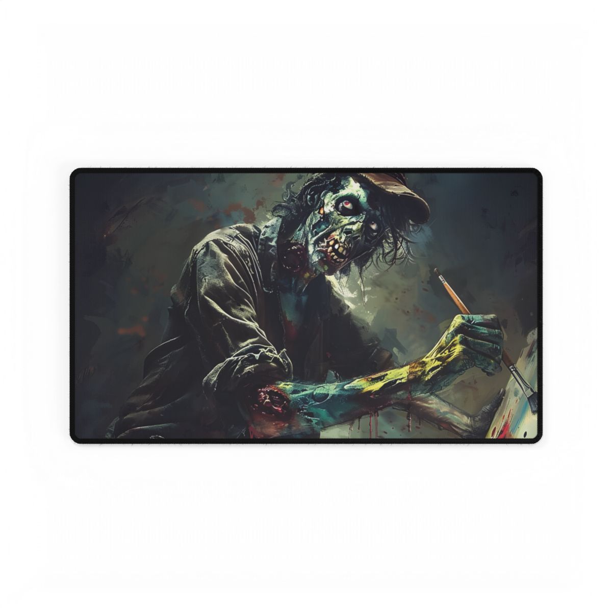 Zombie Horror Original Art: Original Artwork - Desk Mat
