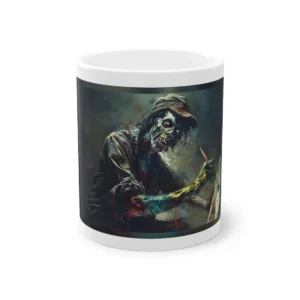 Zombie Painter on Canvas Mug