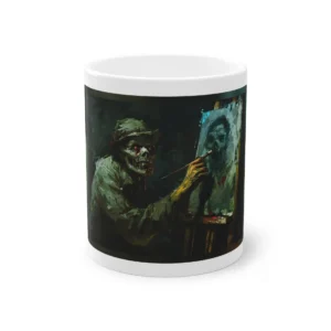 Zombie Painting a Portrait Mug